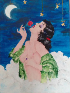 Loredana Giannuzzi - Blue Moon - acrilico su tela - cm 60x80 